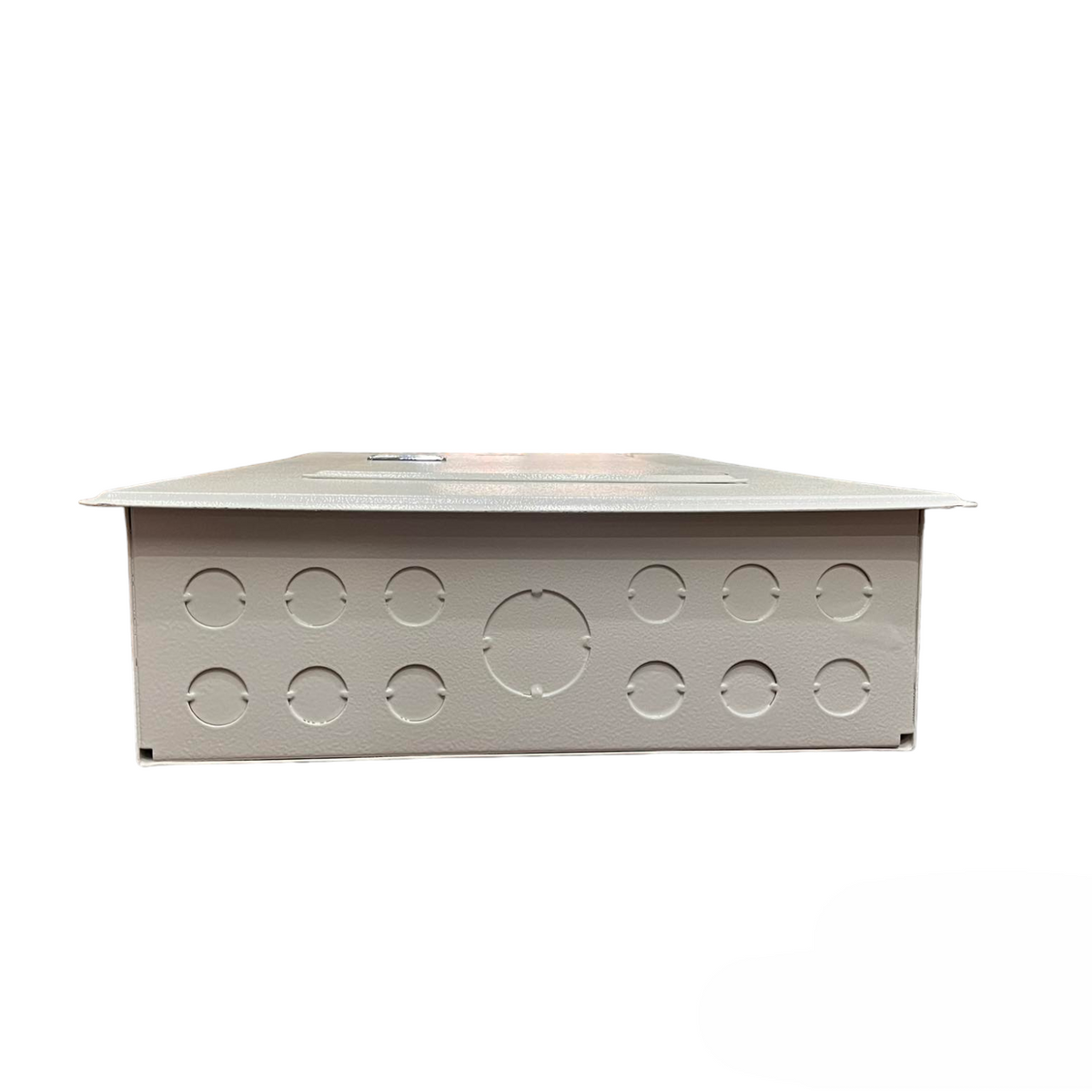 Koten metal junction box with multiple circular knockouts for conduits 8 Branches 2P 250A Main Bolt On