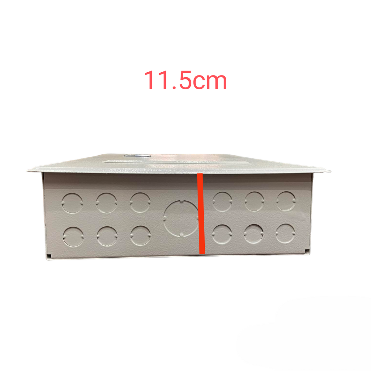 Koten metal junction box with multiple circular knockouts and 11.5cm depth for wiring 8 Branches 2P 250A Main Bolt On
