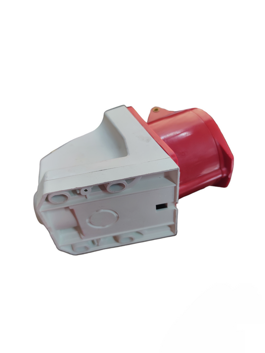 Surer industrial outlet cord wall type electrical connector with white and red casing