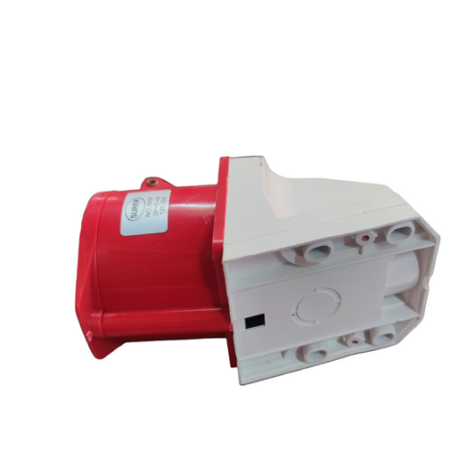 Surer Industrial Outlet Wall Type 125 red and white electrical circuitry part for industrial use