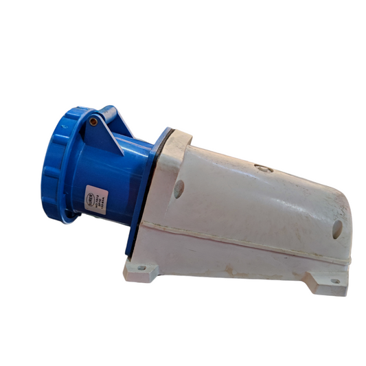 Surer Industrial Outlet Wall Type 1912 with blue and white durable casing for electrical circuitry use