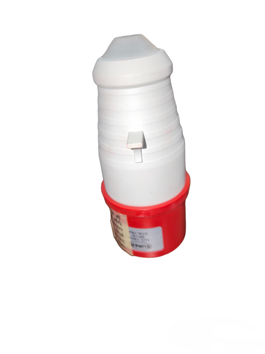 Surer 220V AC Industrial Plug with red and white casing for electrical circuitry and parts