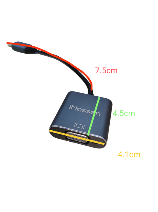 Plug 1.4V to VGA Outlet Converter black cable adapter with compact design from China