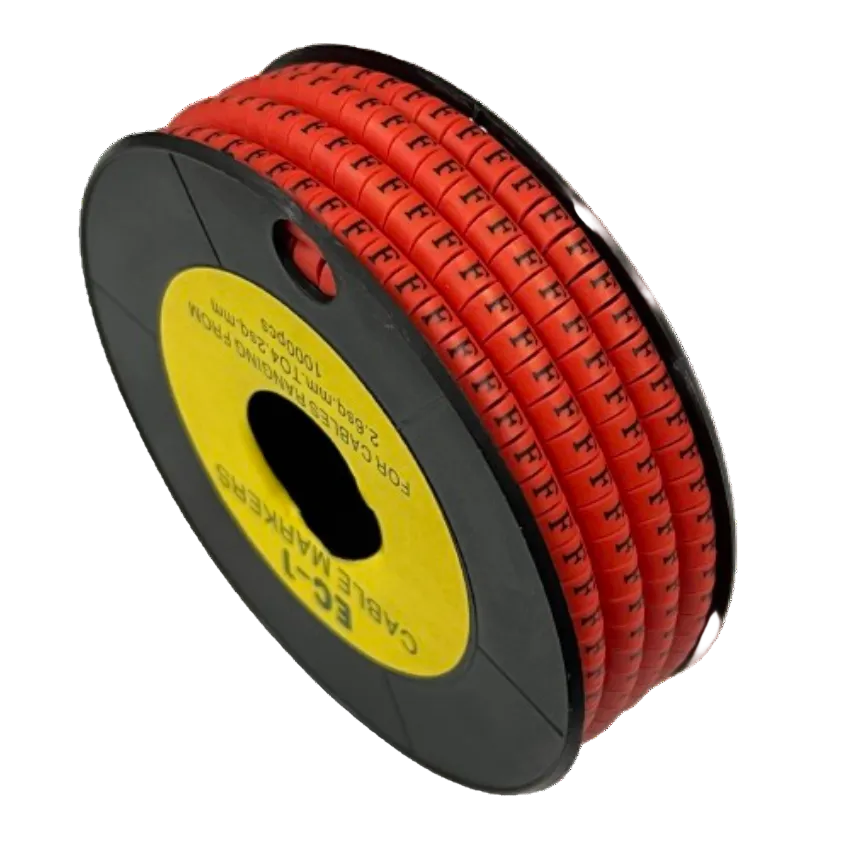 1000pcs Cable Marker Red - F Rolls for Organizing and Labeling Cables Efficiently