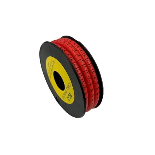 500pcs Cable Marker - L Red on a spool for organizing and labeling cables efficiently