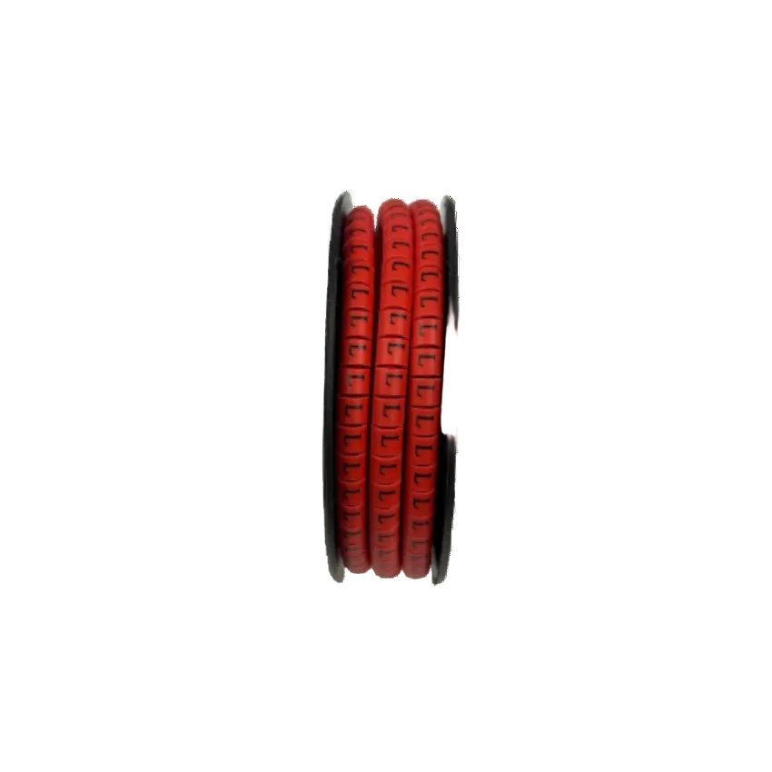 500pcs Cable Marker - L Red for organizing and labeling cables in various setups