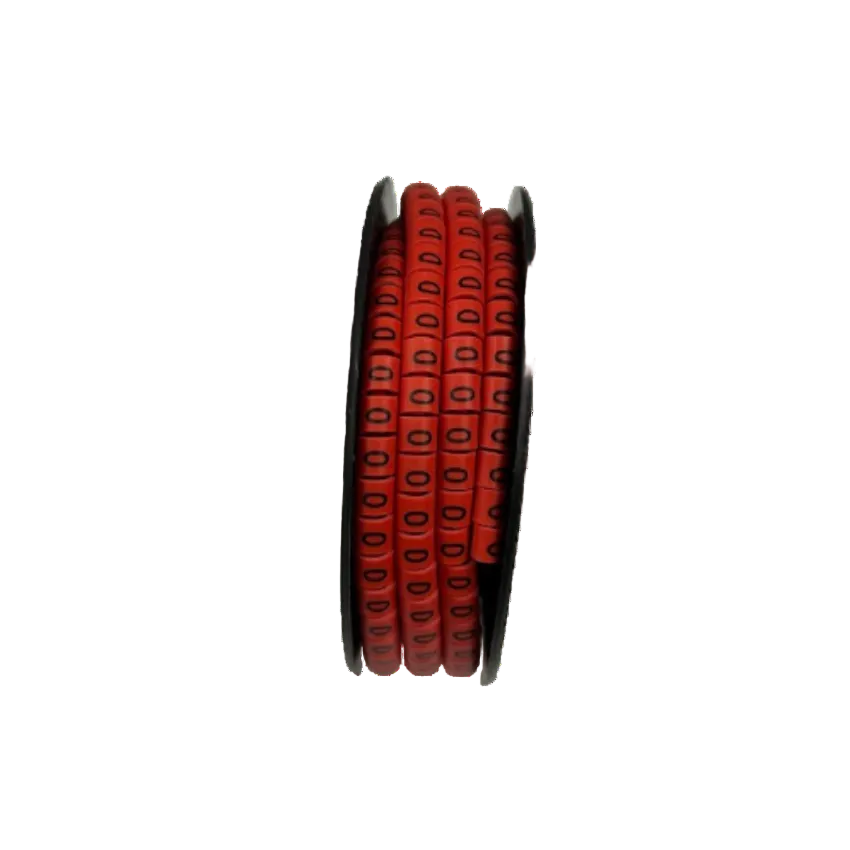 500pcs Cable Marker Red - 0 for organizing and labeling cables efficiently