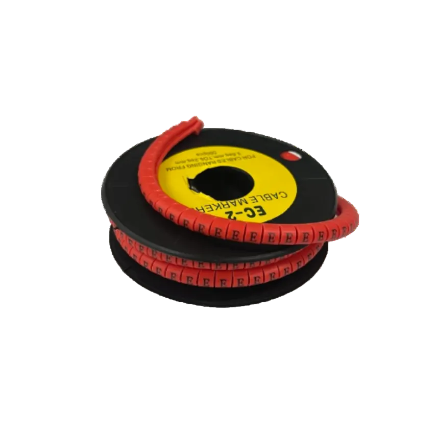 500pcs Cable Marker Red - E on a spool for organized cable management solutions
