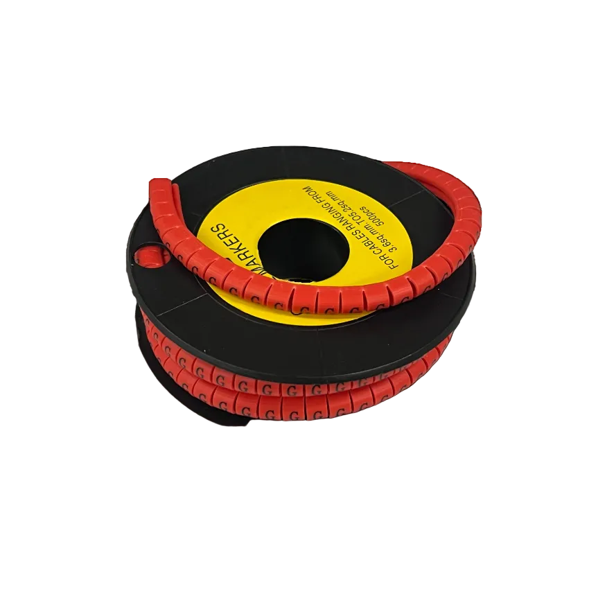 Grippes 500pcs Cable Marker Red G on a spool for organized cable management