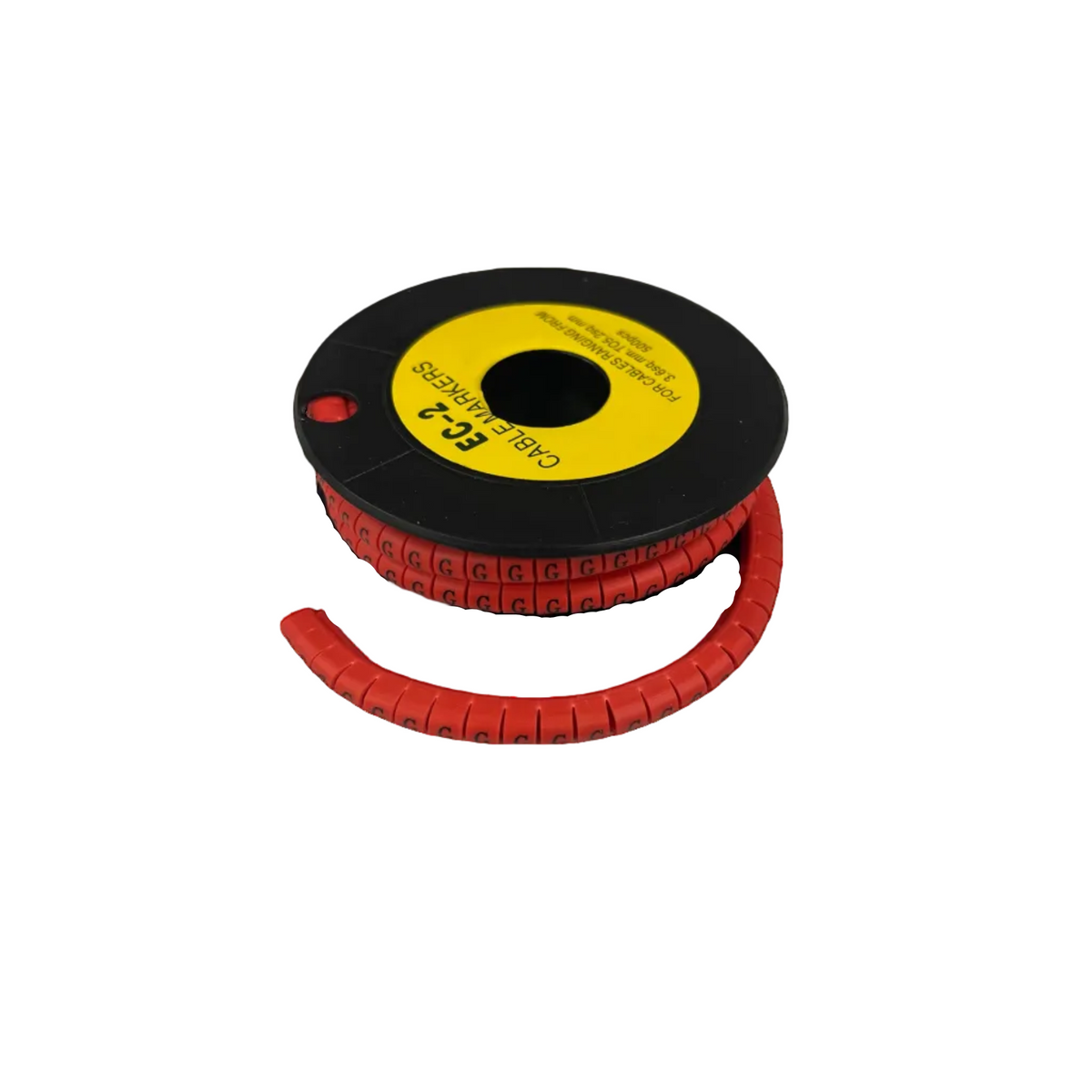 500pcs Cable Marker Red G on a spool for organizing and labeling cables efficiently