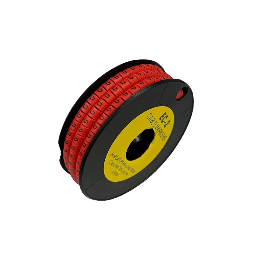 500pcs Cable Marker Red G on a spool for organized cable management solutions