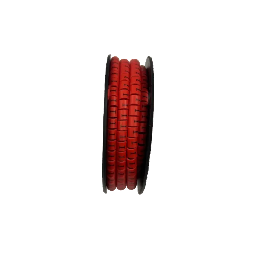 500pcs Cable Marker Red - I on a spool for organized cable management and easy identification