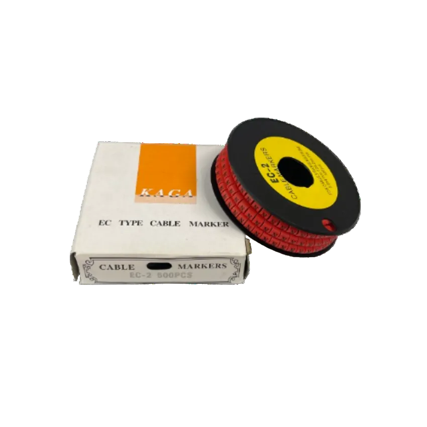 500pcs Cable Marker Red - N on a spool, designed for organized cable management