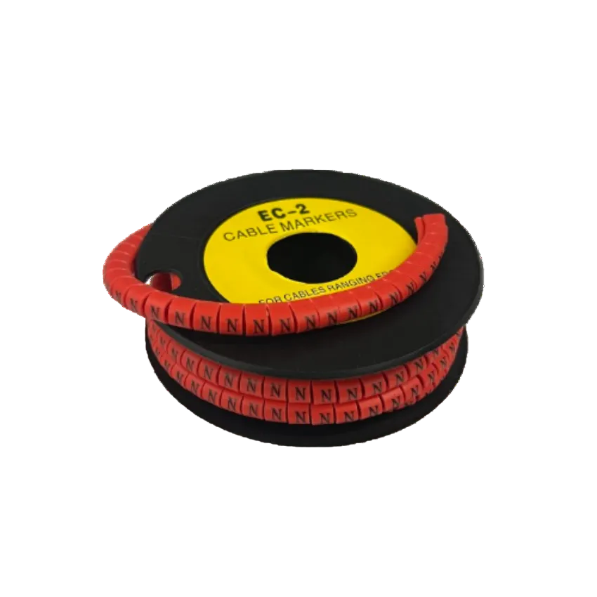 Grippes 500pcs Cable Marker Red - N on a spool for organizing various cables efficiently