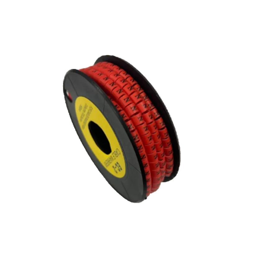 500pcs Cable Marker Red - N on a spool for organized cable management and identification