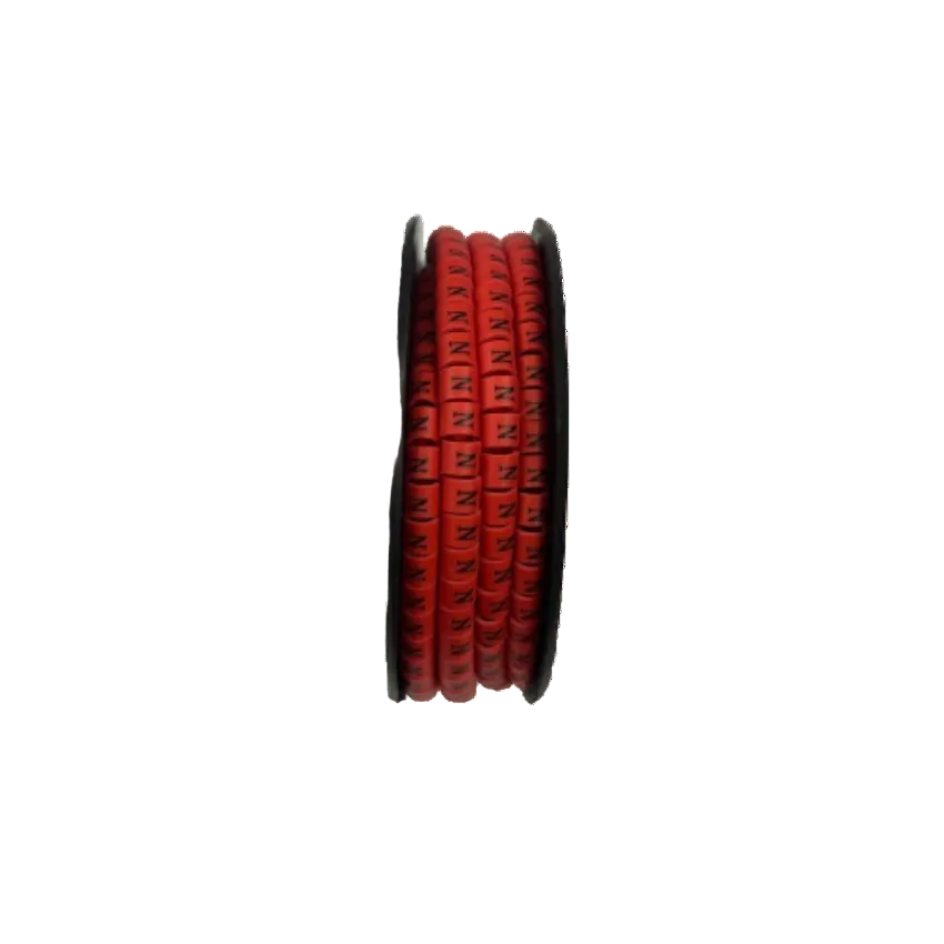 500pcs Cable Marker Red - N for organizing and identifying cables easily in any setup
