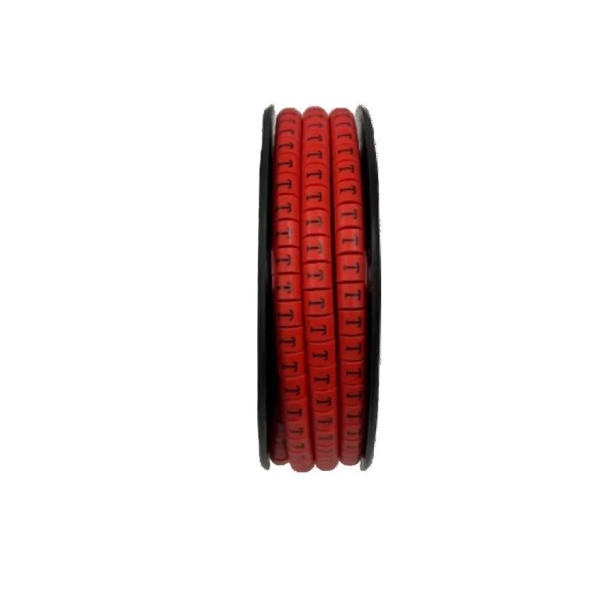 500pcs Cable Marker Red - T on a roll for efficient cable organization and management