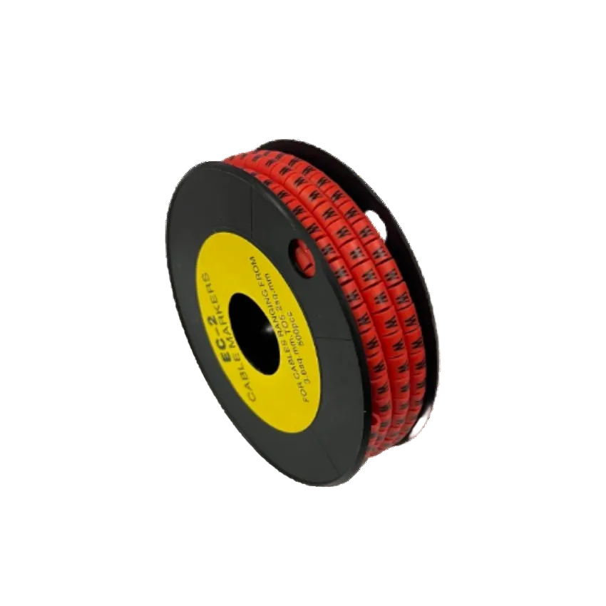 500pcs Cable Marker Red - W on a spool for easy identification and organization of cables