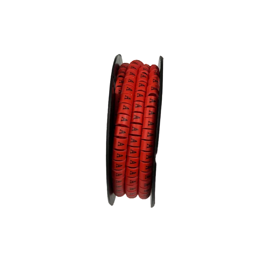 Cable Marker A - Red for organizing and identifying cables efficiently in any setting