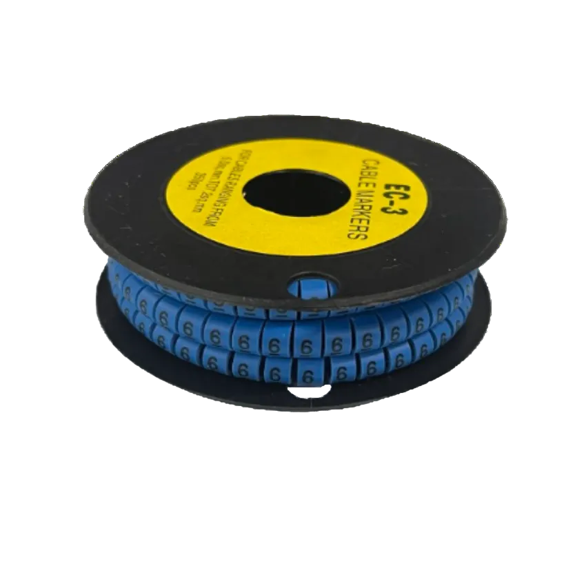 Grippes Cable Marker Blue - 6 for organized cable management and labeling