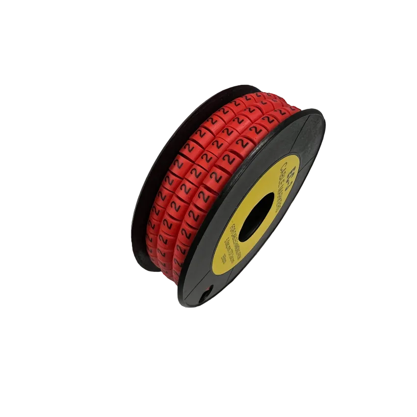 Grippes Cable Marker Red - 2 on a spool for organizing and identifying cables easily