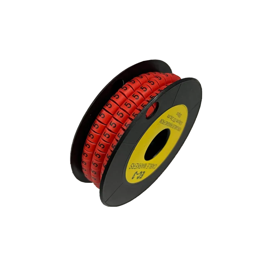Grippes Cable Marker Red - 5 350pcs on a spool for organized cable management