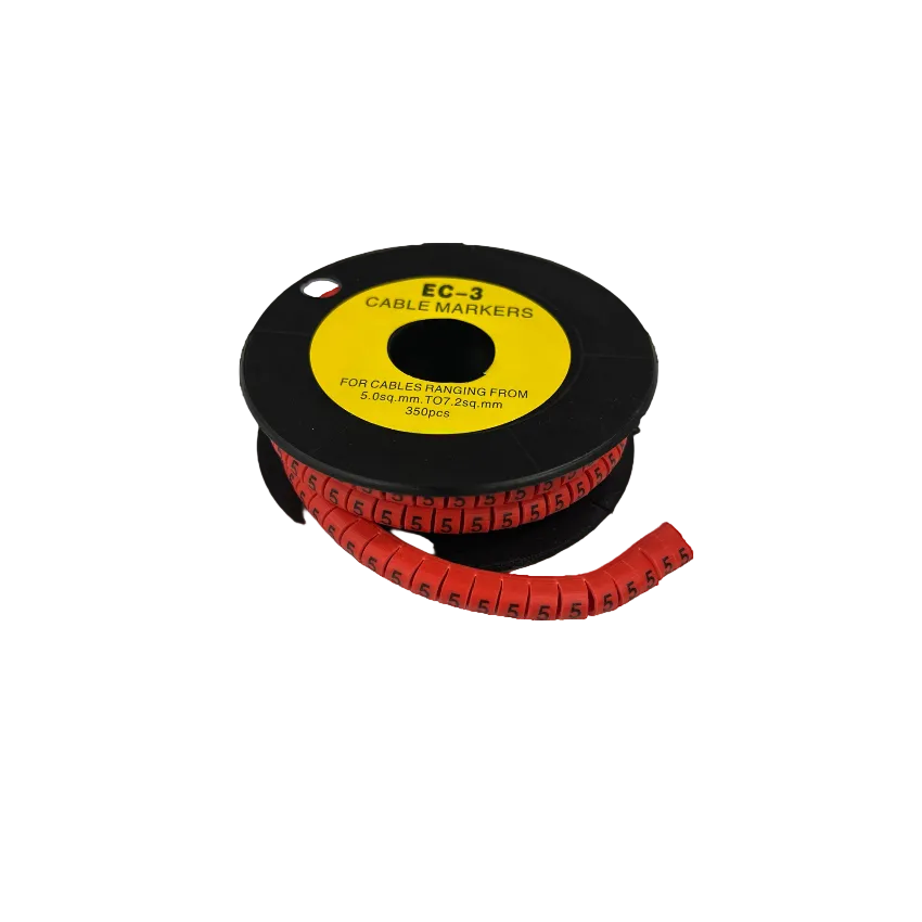 Grippes Cable Marker Red - 5 350pcs on reel for organizing cables and improving cable management