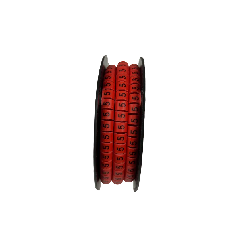Grippes Cable Marker Red - 5 350pcs on a spool for organizing electrical cables