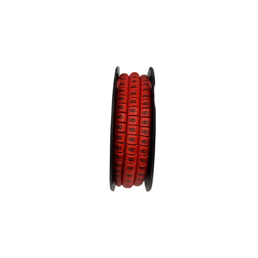 Grippes Cable Marker Red - 8 for organized and efficient cable management solutions