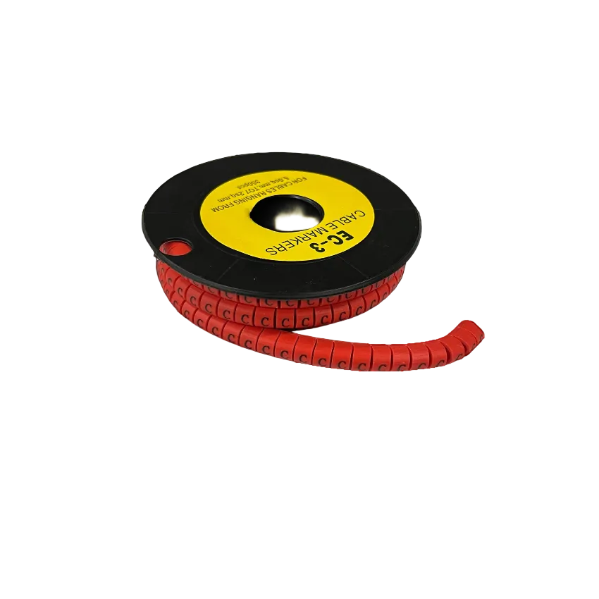 Grippes Cable Marker Red - C. Durable label for organized cable management solutions