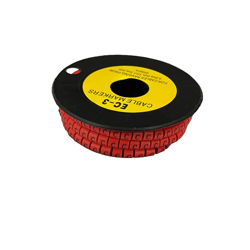 Grippes Cable Marker Red - C for organized and neat cable management solutions