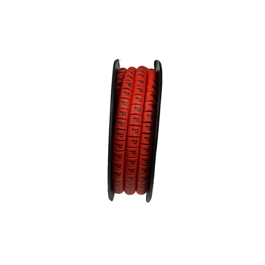 Grippes Cable Marker Red - P for organized cable management in home or office