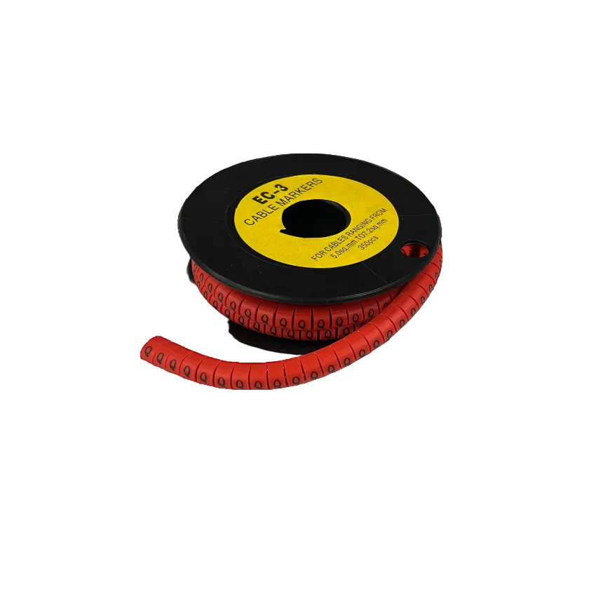 Grippes Cable Marker Red - Q on a spool for organized cable management and labeling