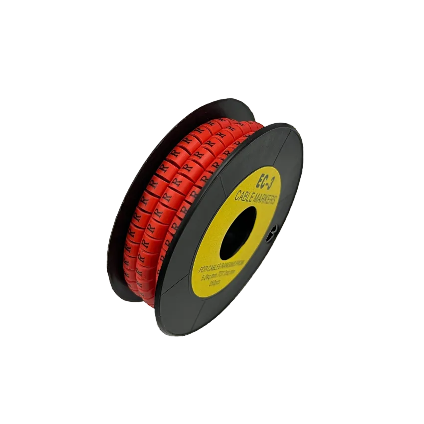 Grippes Cable Marker Red - R for organized cable management with easy identification