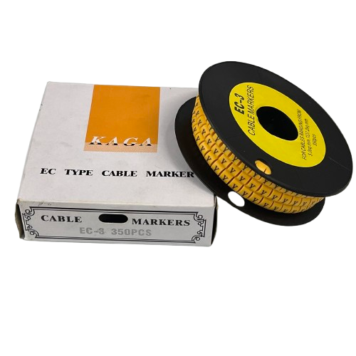 Grippes cable management spool of yellow letter markers Cable Marker Y - Yellow for wiring identification
