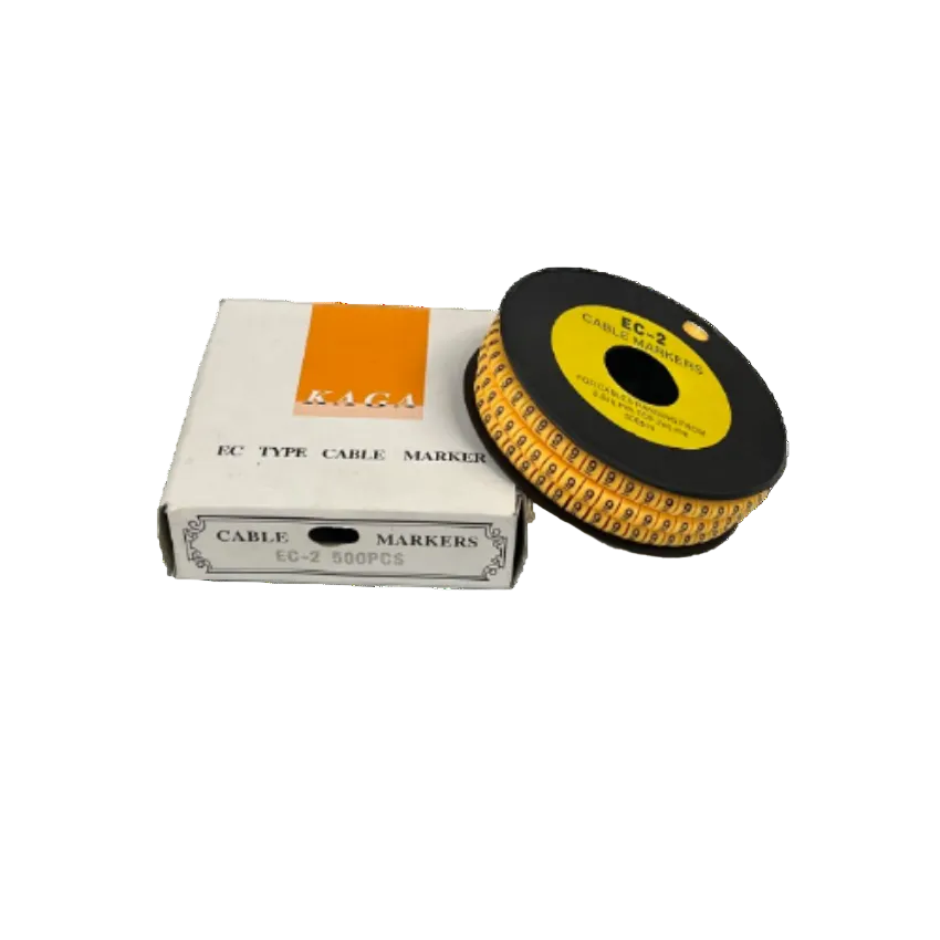 Grippes cable management reel with Cable Marker Yellow - 9 printed identification tags on spool
