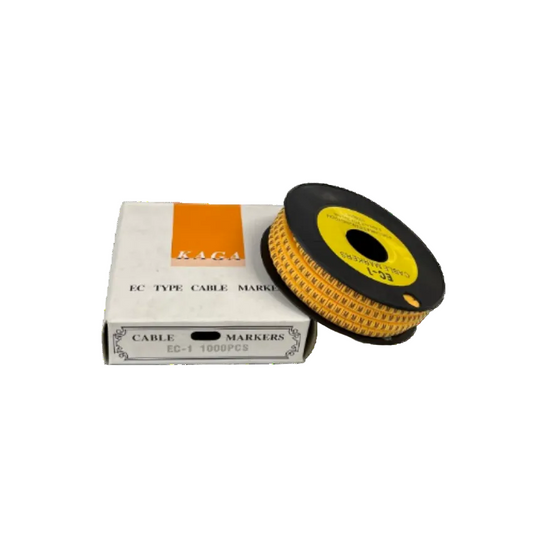 M Marker 2.6mm to 4.2mm EC type cable markers spool with 1000 pieces from China for cable management