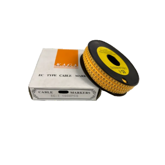 N Marker 2.6mm to 4.2mm cable management markers on spool with white and orange box from China