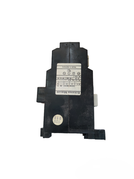 Klockner Moeller magnetic contactor 10A electrical switch component in black with labeled specifications