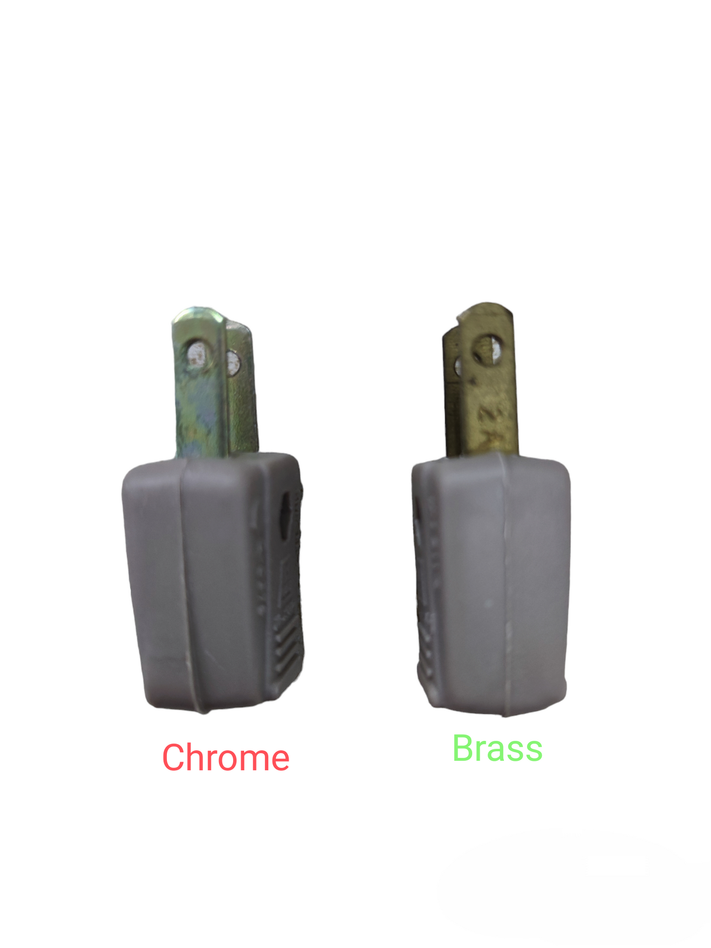 Kopez 2A 220V electrical plug available in chrome and brass finishes for power connections