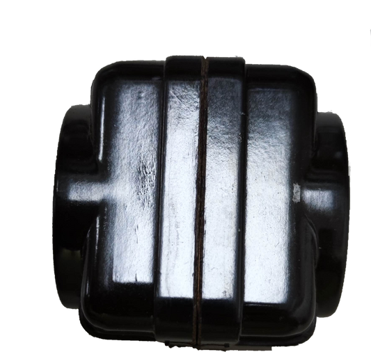 Kopez black 3 gang cube cord connector electrical circuitry part for wiring connections