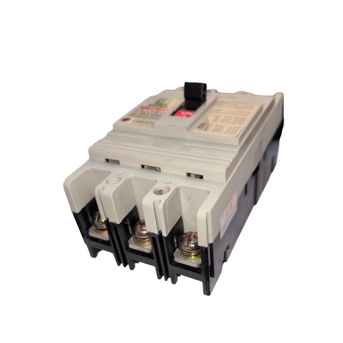 Koten 60A 3Pole Industrial Circuit Breaker with black switch and white casing for electrical safety