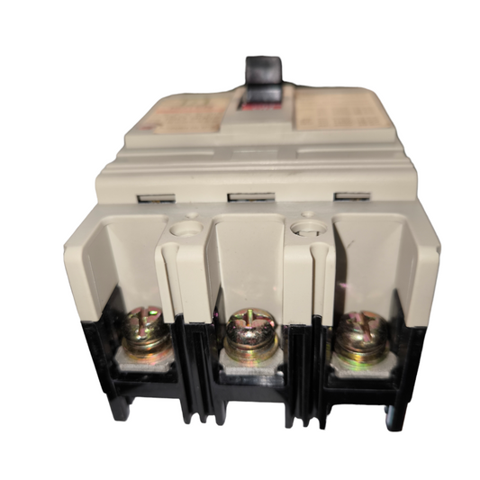 Koten 60A 3Pole Industrial Circuit Breaker with three connection terminals in white and black casing