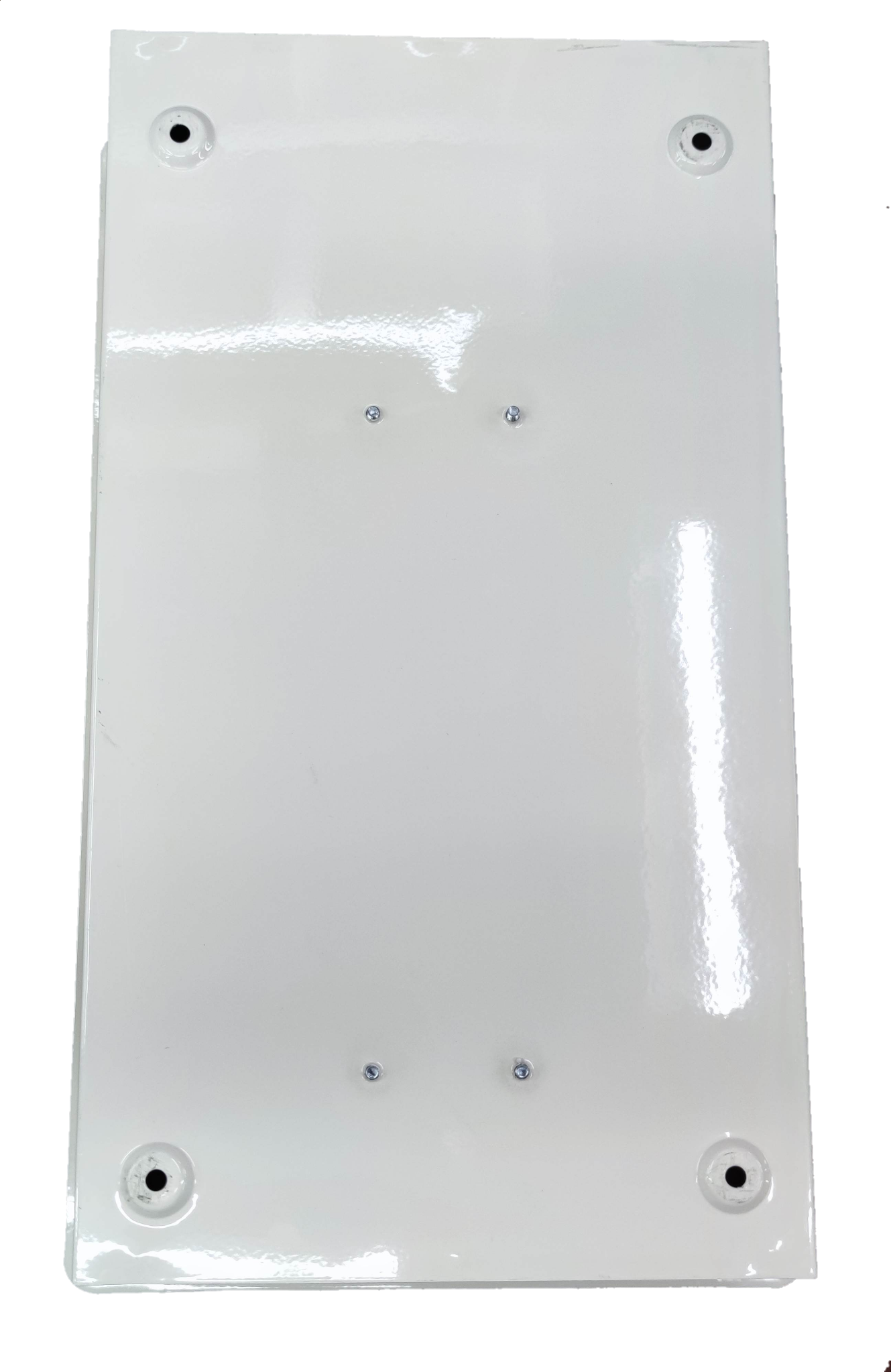 Koten panel board 125A 2P main with a smooth white surface and pre-drilled holes for easy installation