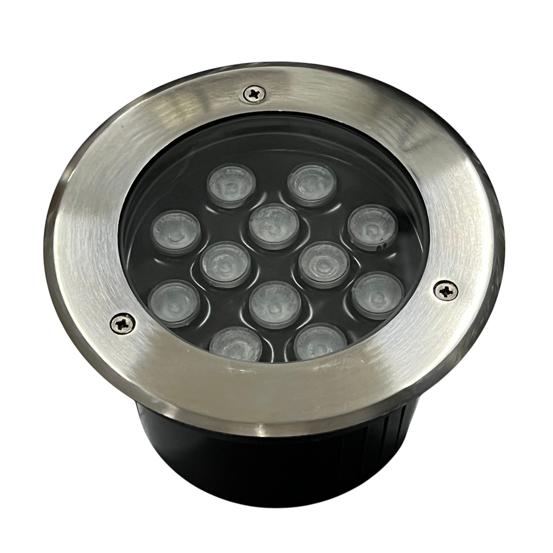 12W LED Pool Lights 12VDC round stainless steel underwater light with multiple LED bulbs for pool accessories