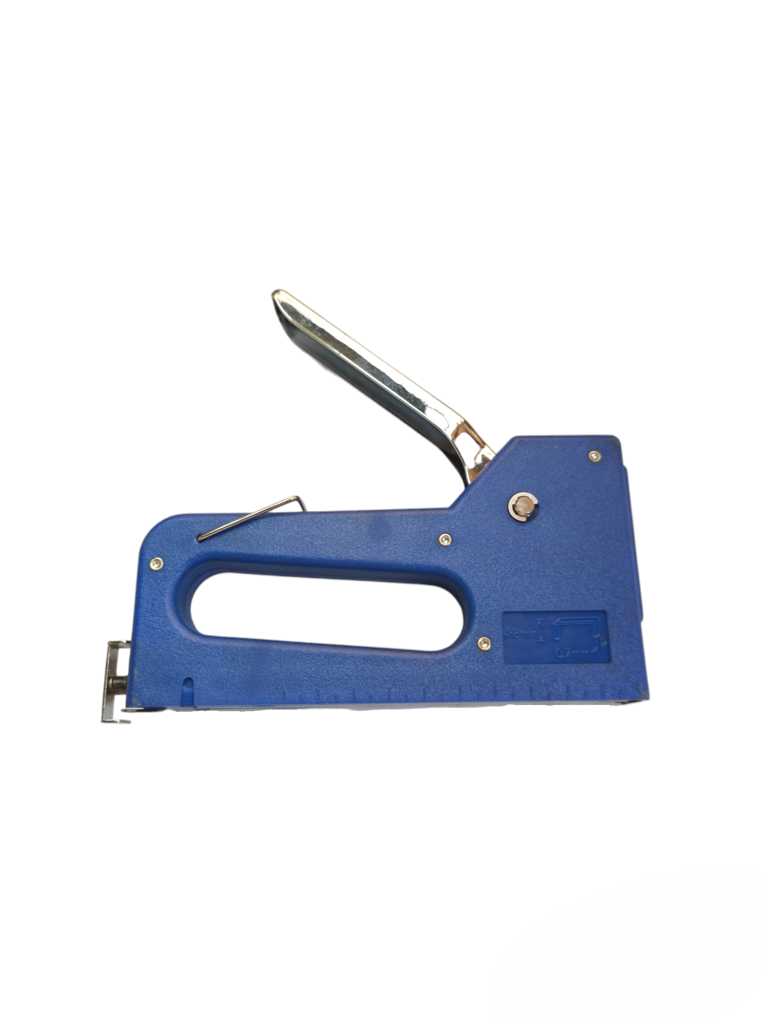 Blue metal Staple Gun with ergonomic handle for heavy-duty stapling from China