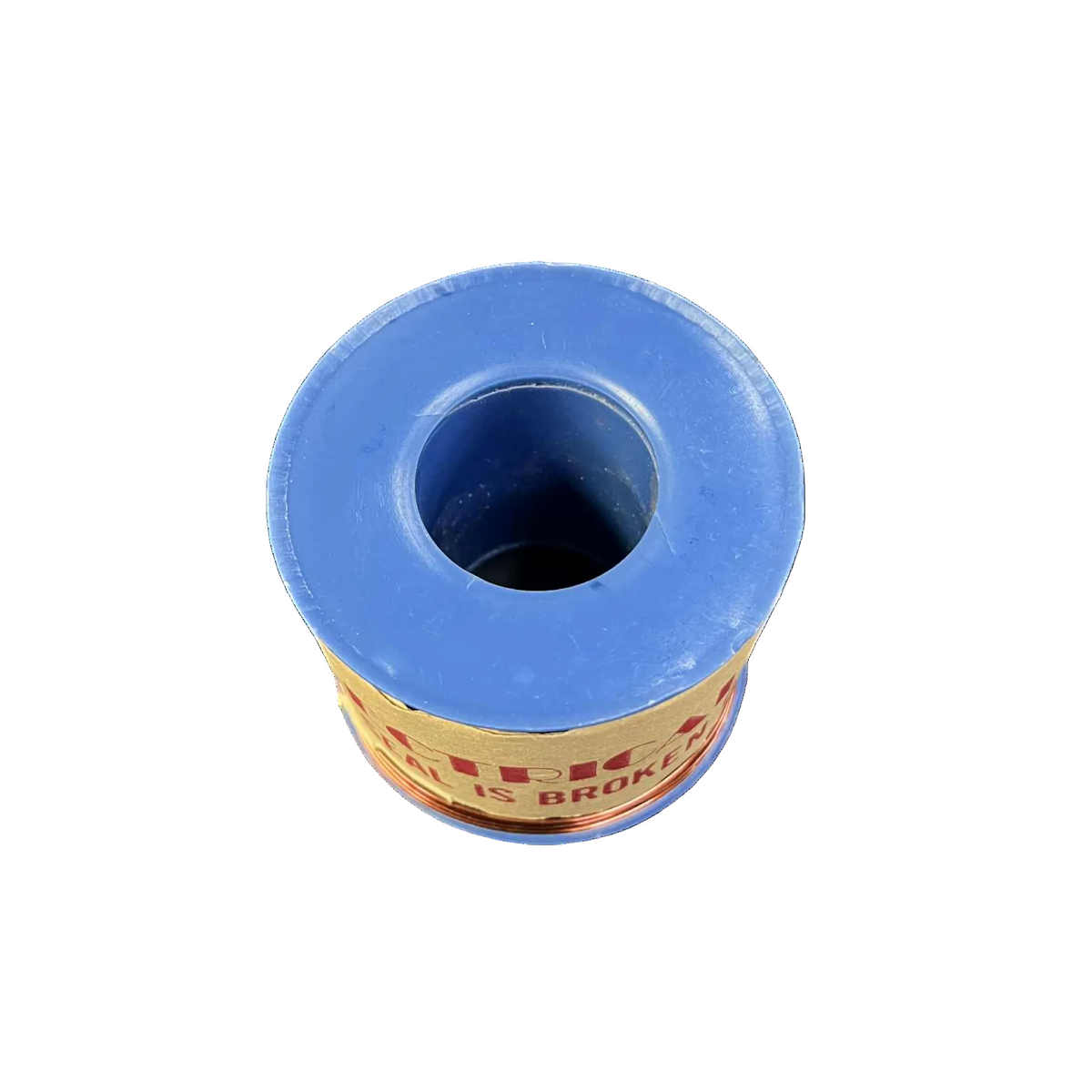 Philflex Magnet Wire AWG 18 100 Grams on a spool with a blue center for easy handling
