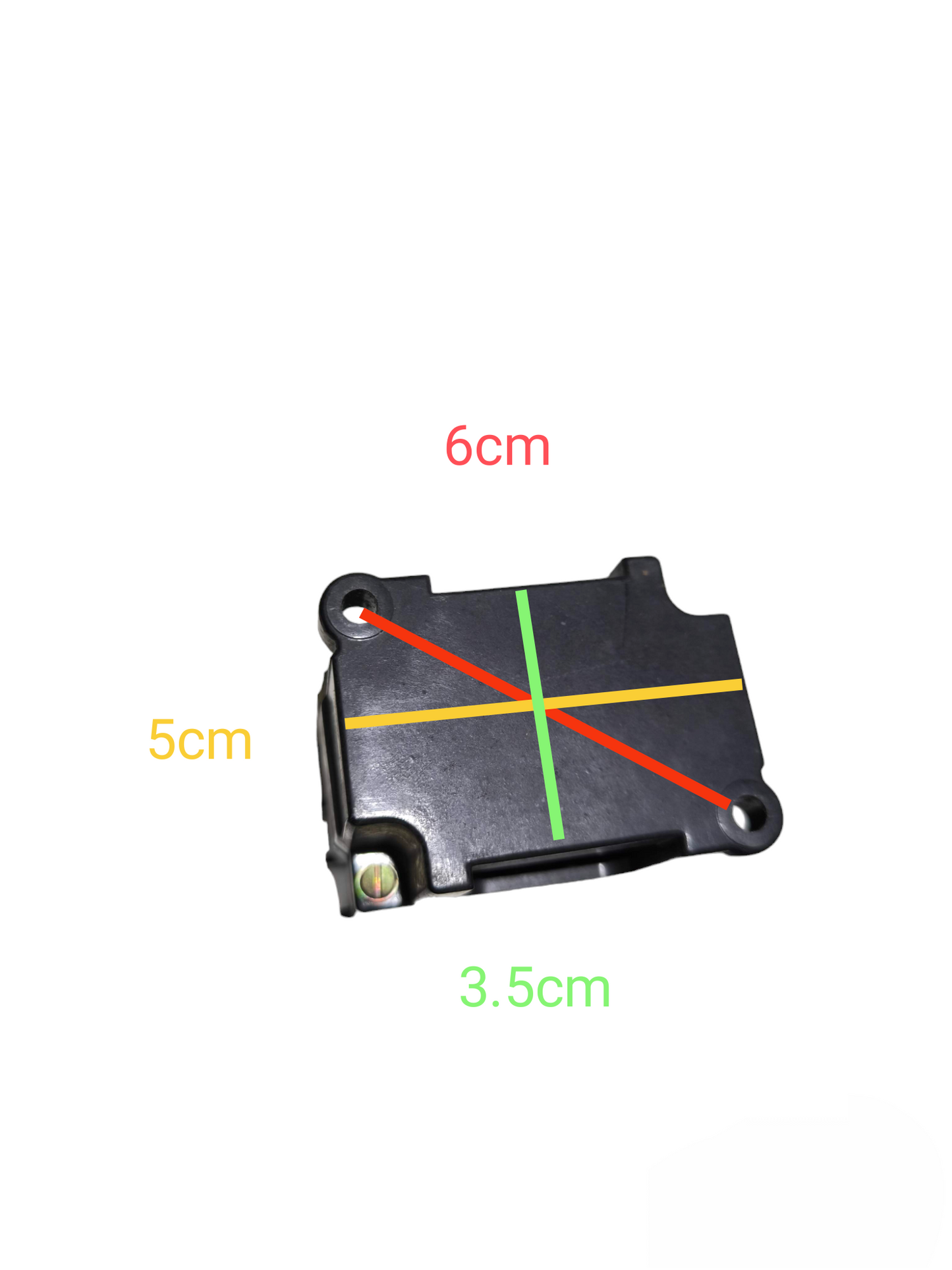 Siemens Magnetic Contactor 4NO 10A 220V black electrical component with size measurements