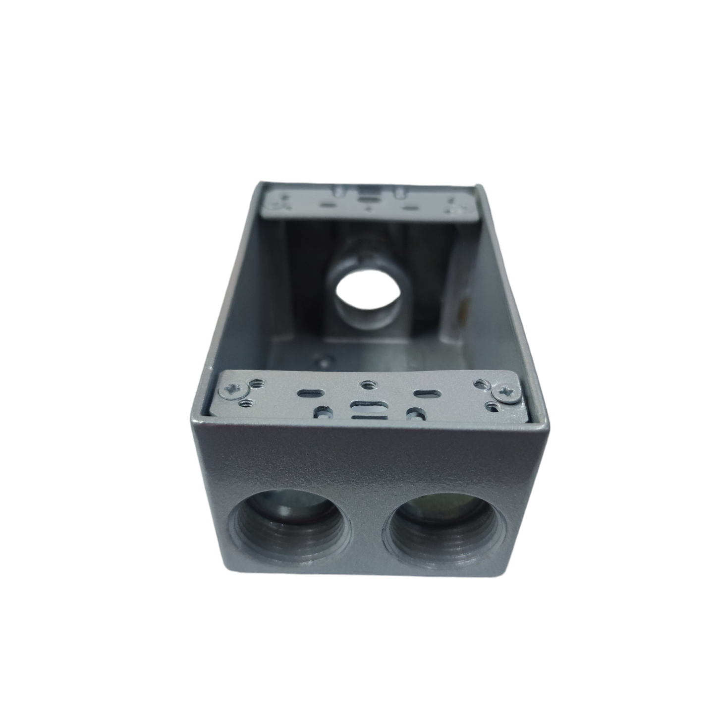 Surer Marine 2x4 Utility Box 2 Hub x 1 Hub x 1 Bottom electrical circuitry part in gray