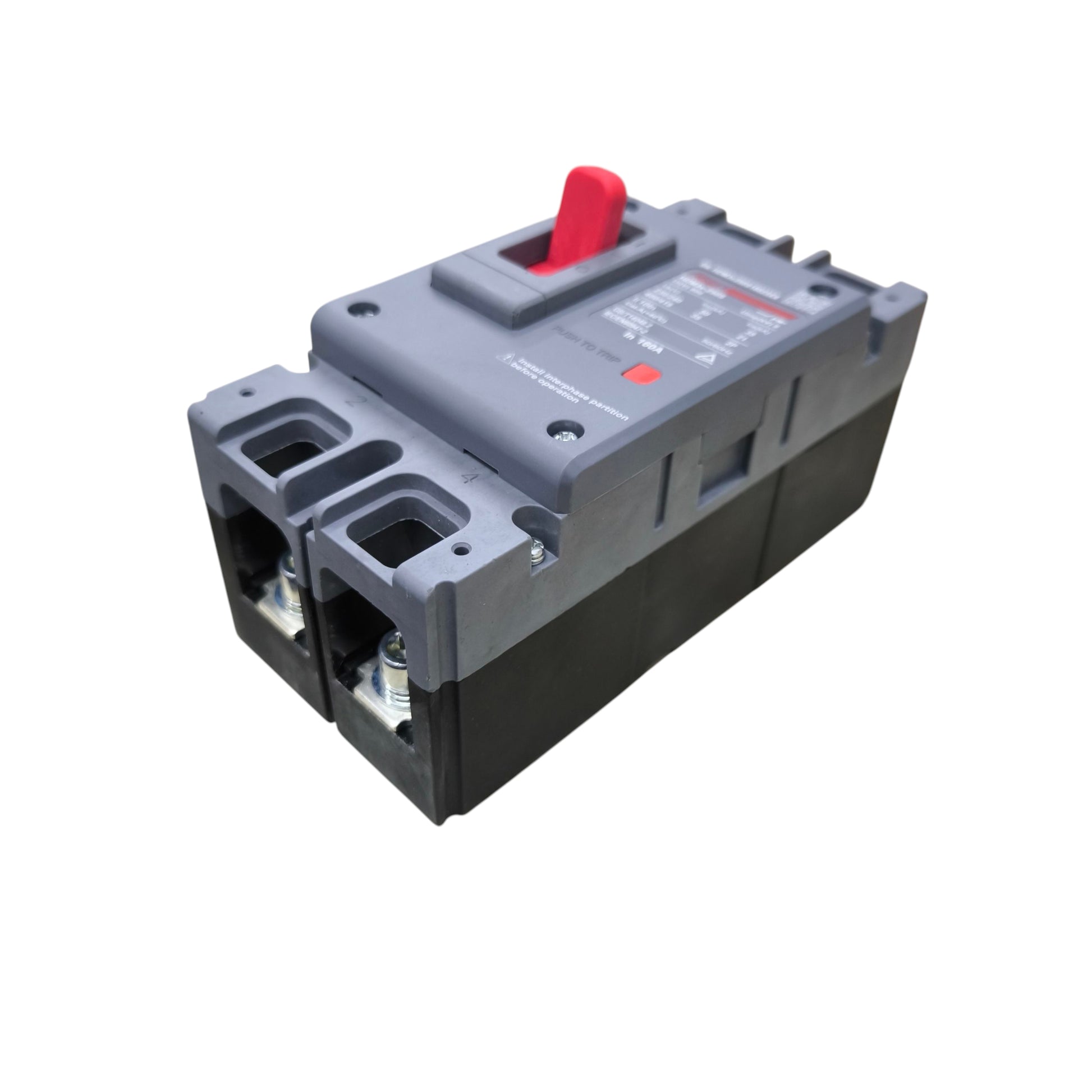 Himel 250A 2 Pole 220V 36KAIC 400V AC MCCB molded case circuit breaker with red toggle switch
